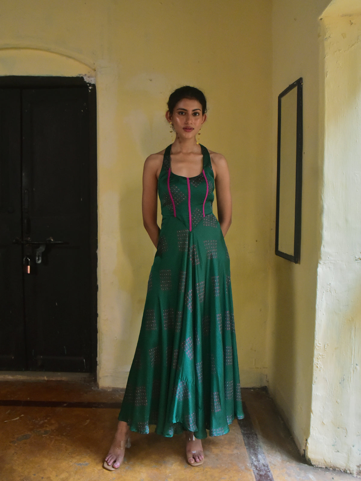 Kavya Modal Halter Corset Dress