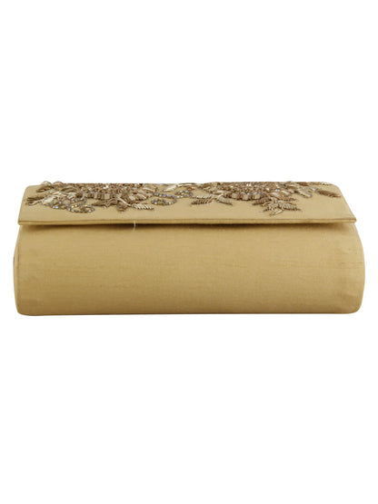 Mustard gold clutch