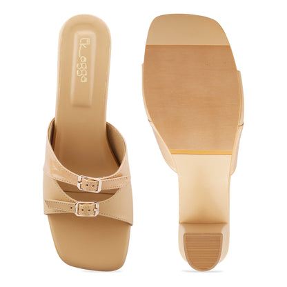 Monochrome Beige Heels