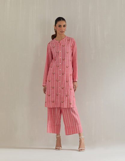 Pink Stripe Tunic with Pant