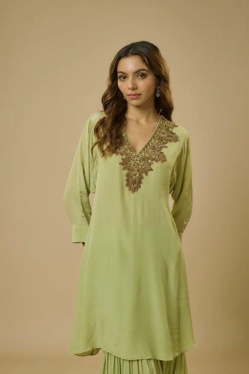 Mint Green Sharara Set