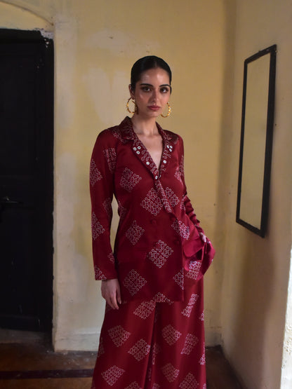 Mohna Modal Blazer Set