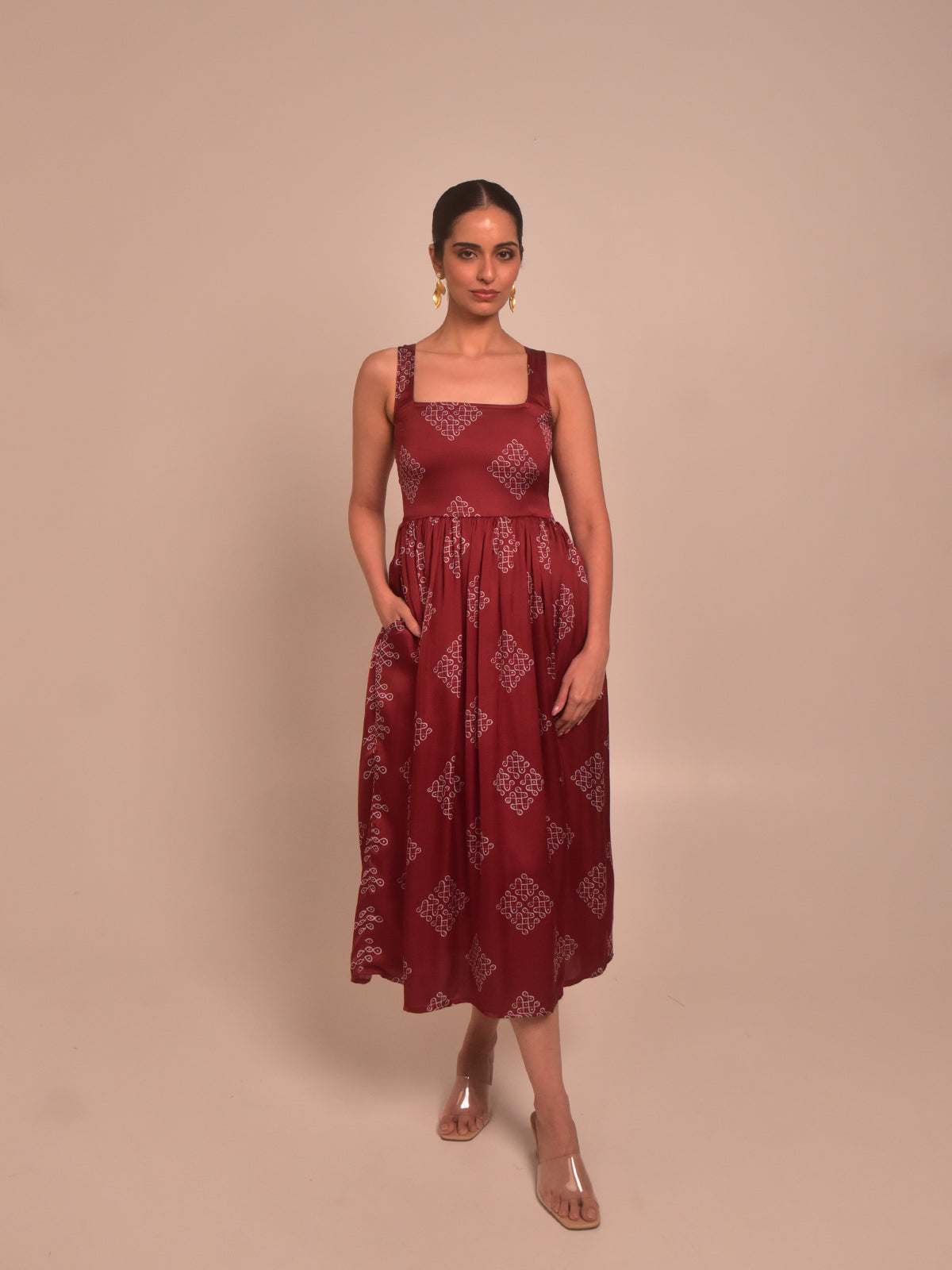 Mohna Modal Pleated Dress