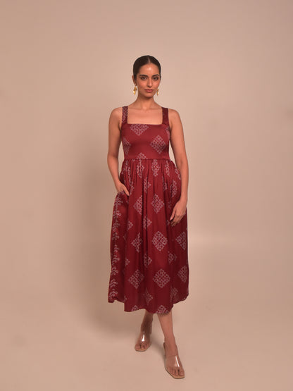 Mohna Modal Pleated Dress