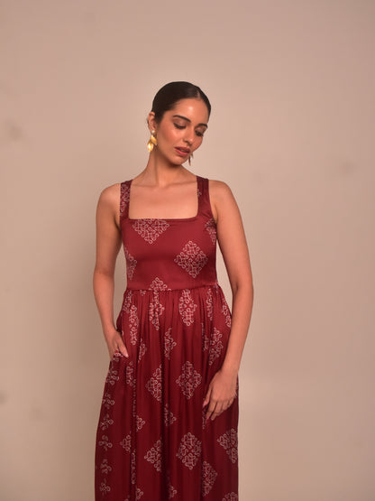 Mohna Modal Pleated Dress