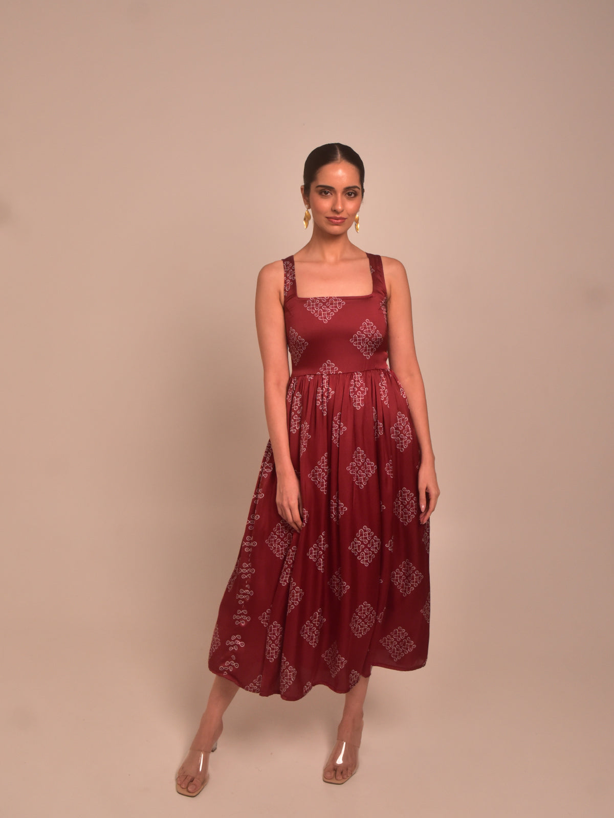 Mohna Modal Pleated Dress