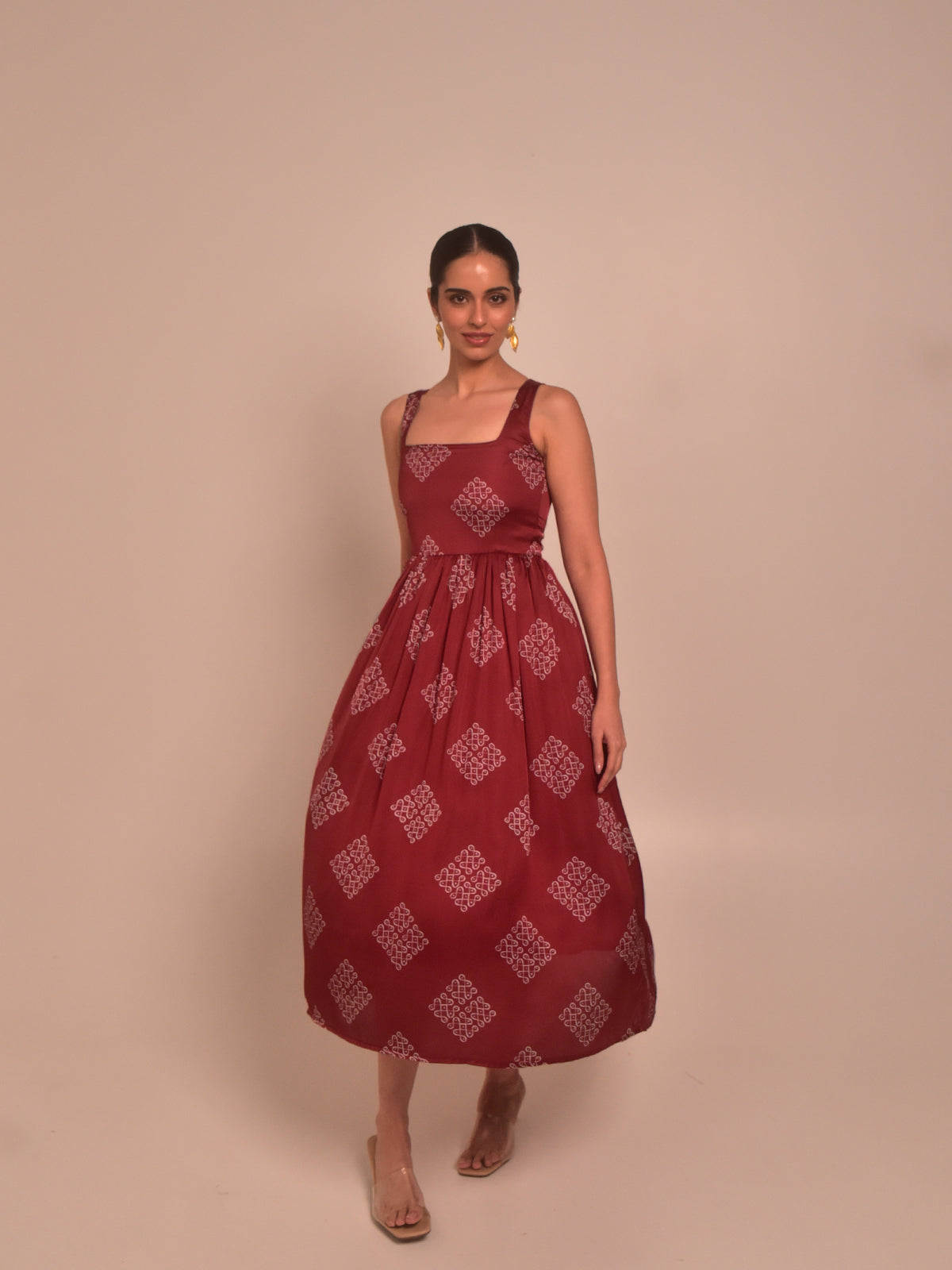Mohna Modal Pleated Dress