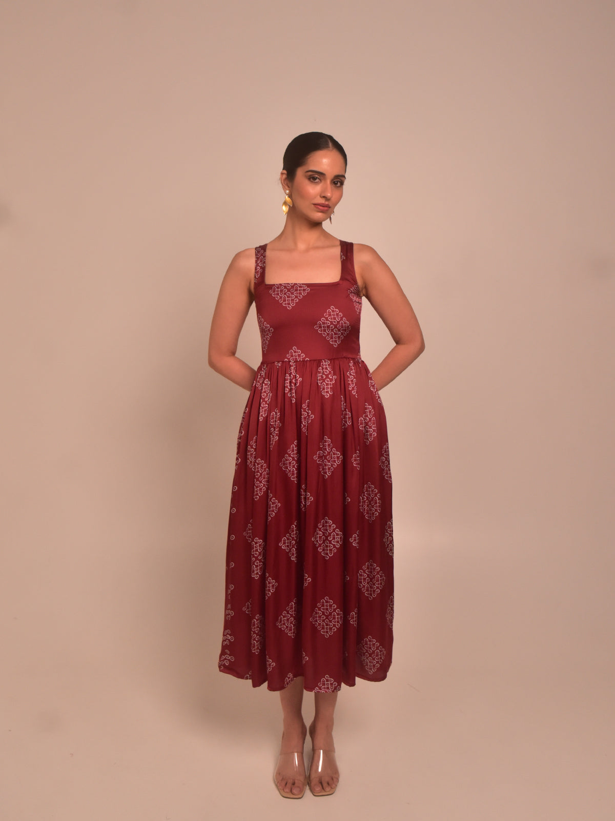 Mohna Modal Pleated Dress