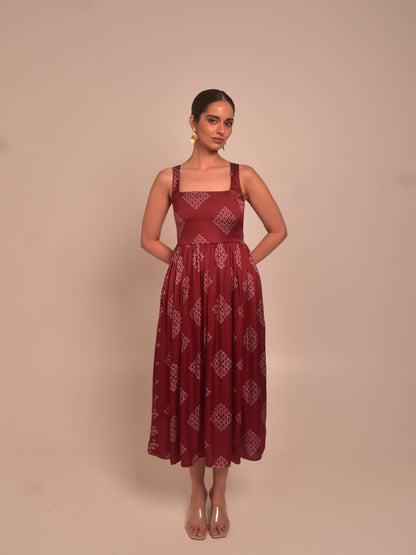 Mohna Modal Pleated Dress