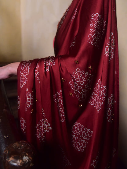 Mohna Modal Saree with Blouse