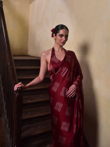 Mohna Modal Saree with Blouse