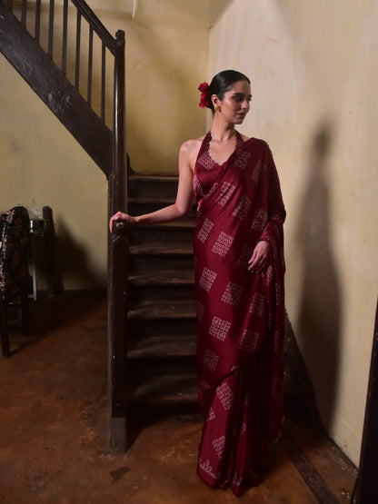 Mohna Modal Saree with Blouse