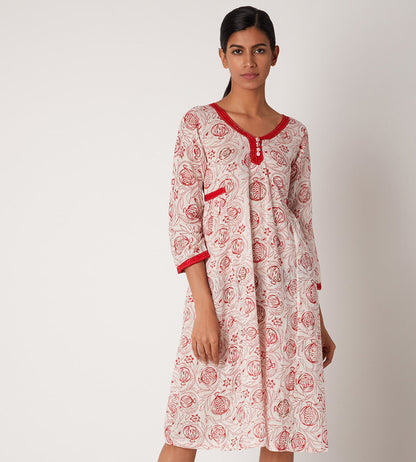 Pomegranate Kurta - Kurta Dress for Women
