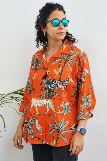 Tropical Jungle Printed Shirt