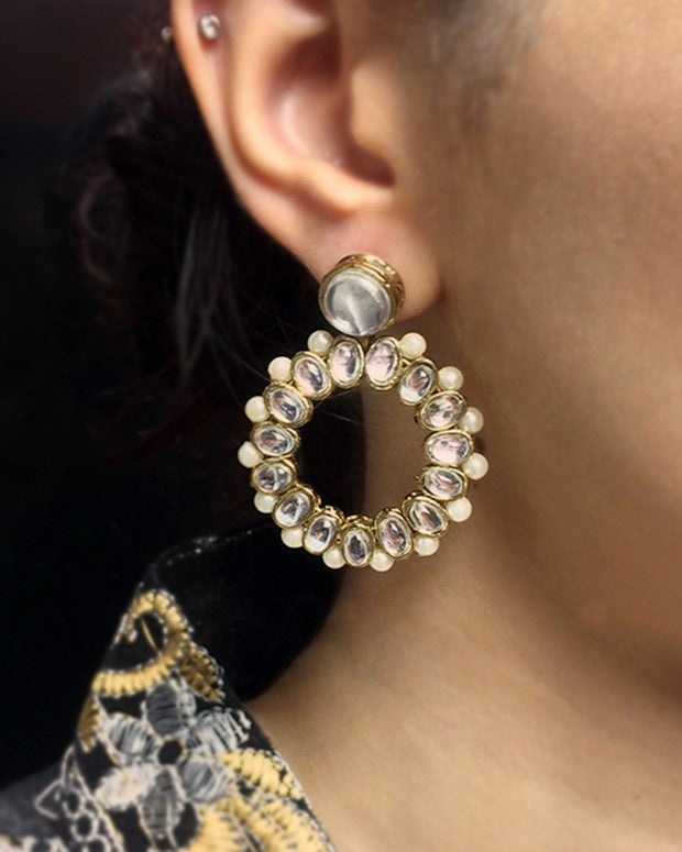 Kundan Hoops