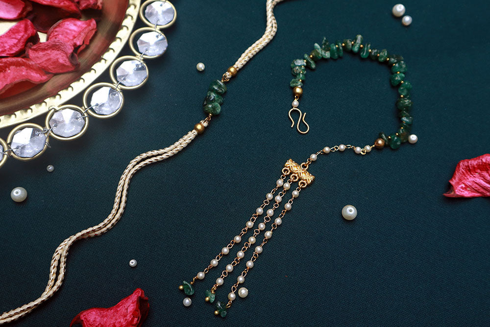 PAYA Cut Stone Rakhi and Lumba / Sister Rakhi / Bhabhi Rakhi Combo