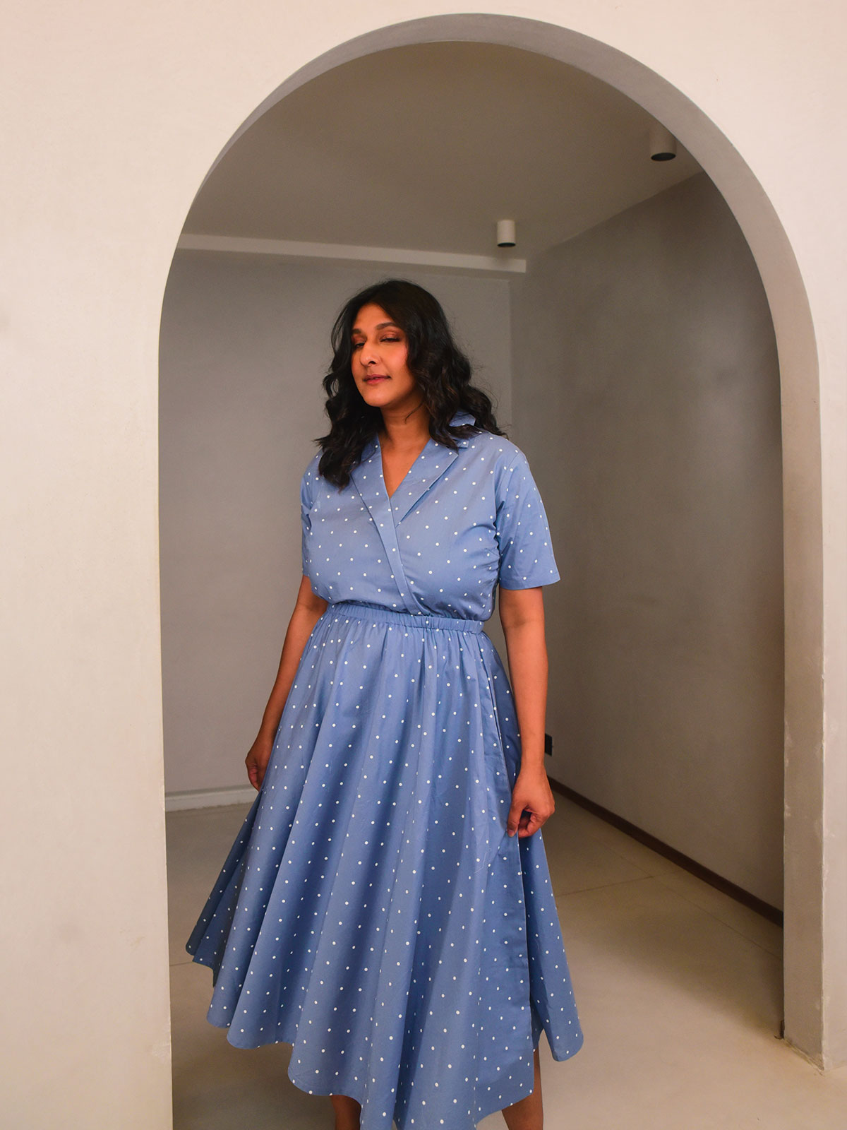 Polly Lapel Dress