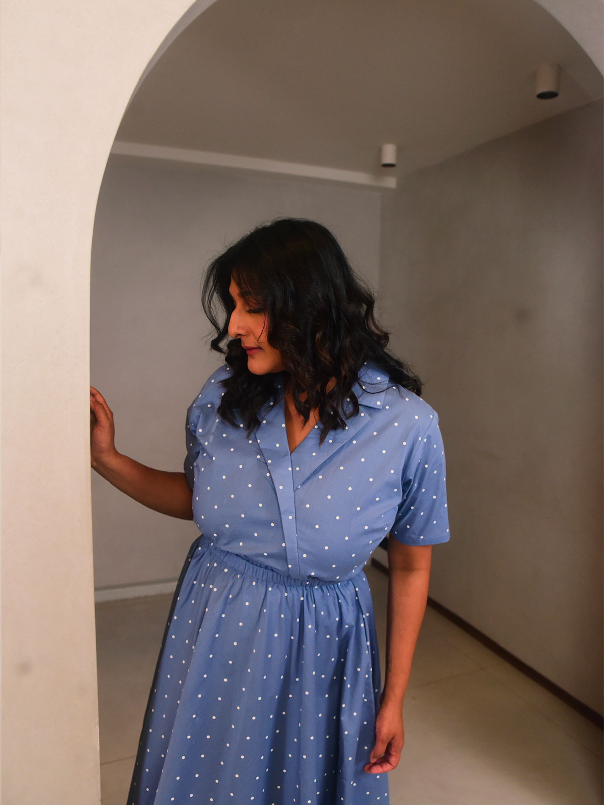 Polly Lapel Dress