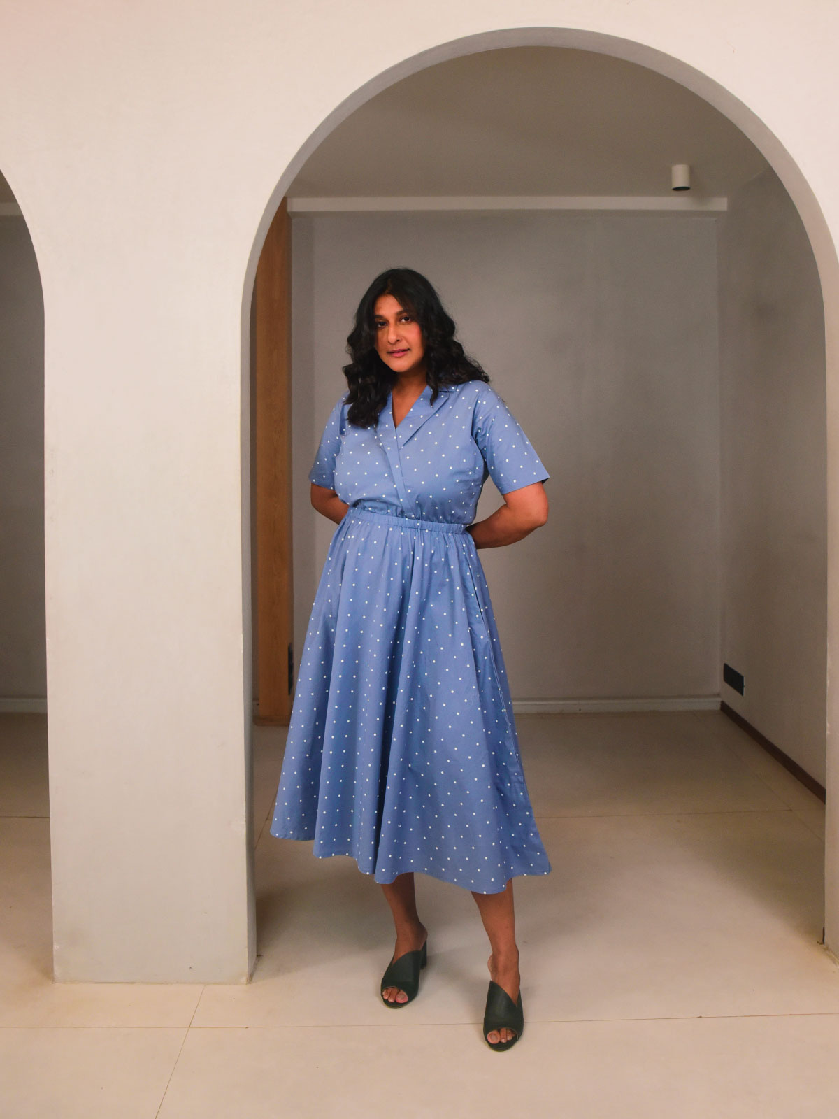 Polly Lapel Dress