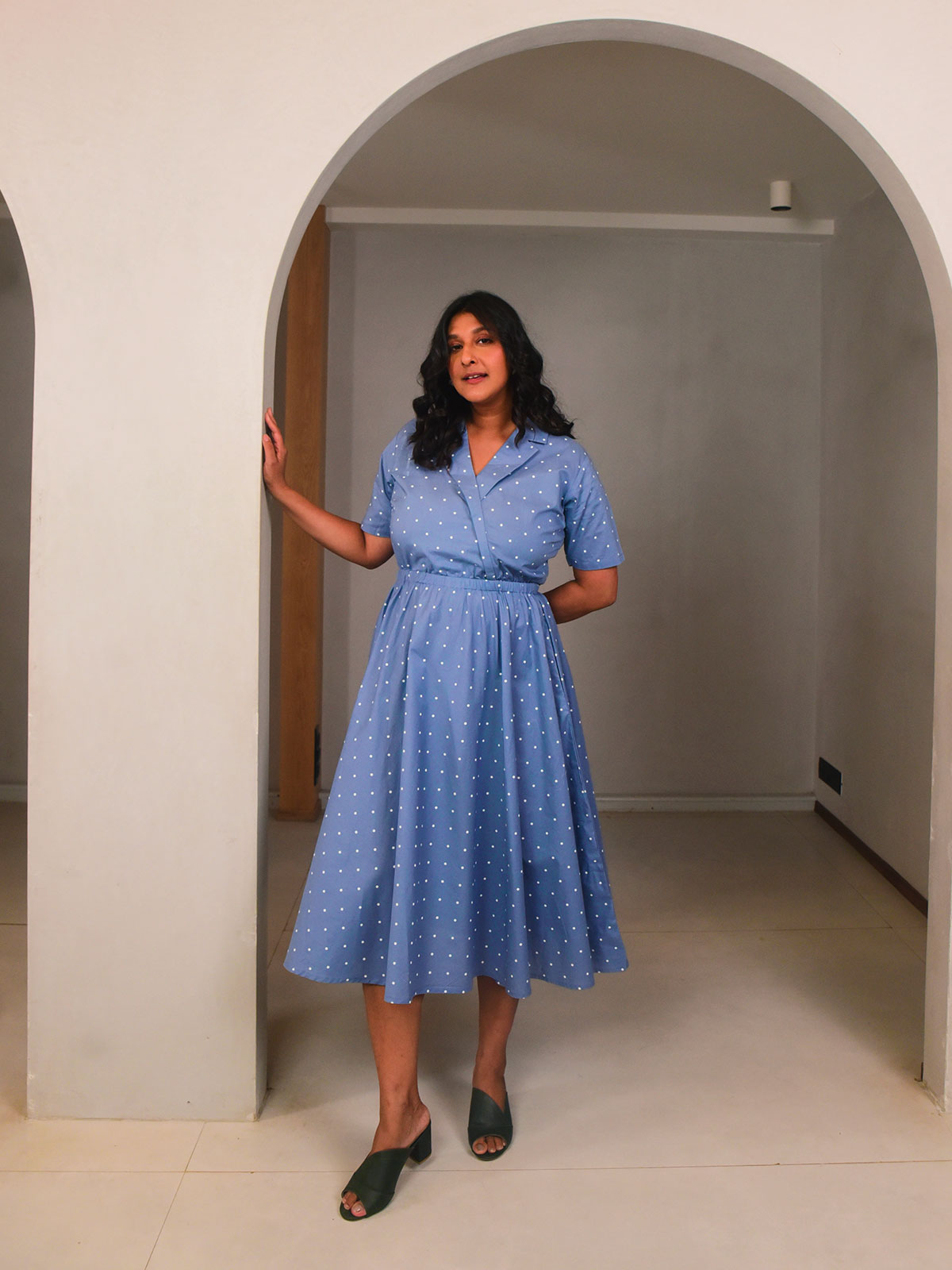 Polly Lapel Dress