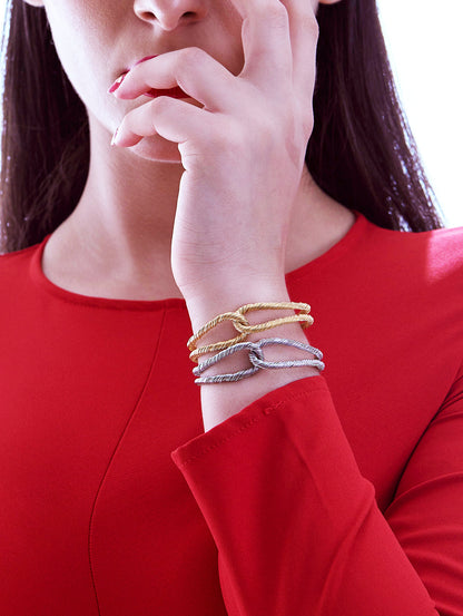 Threaded Interlocked Bracelet