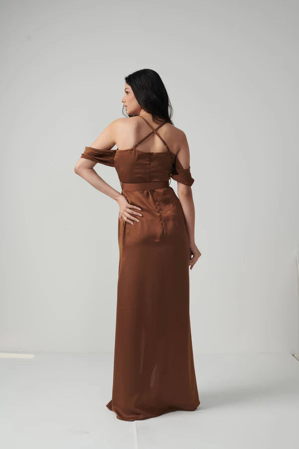 Caramel Cascade Dress