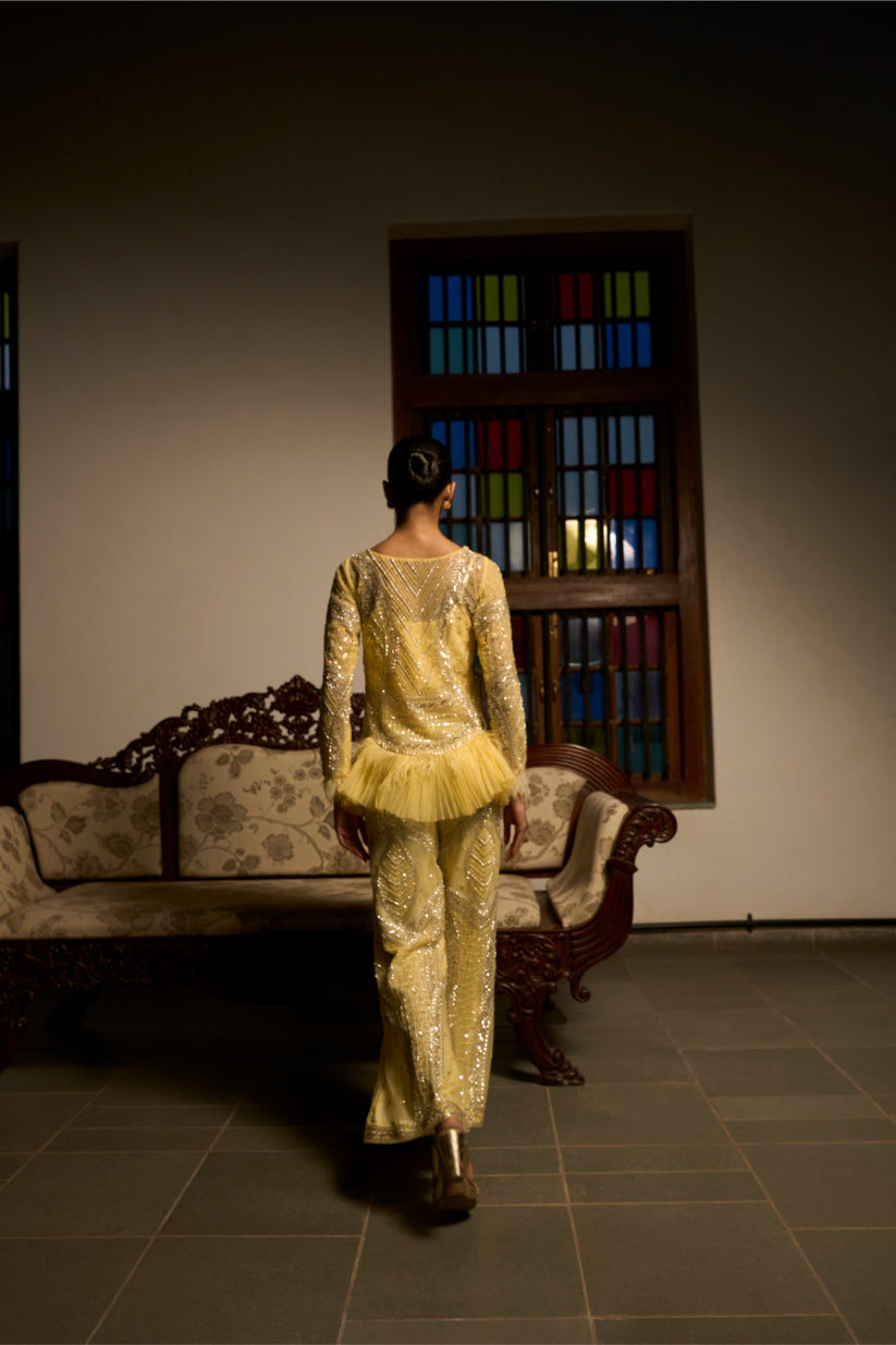 Lime Radiance Embellished Co-ord Set