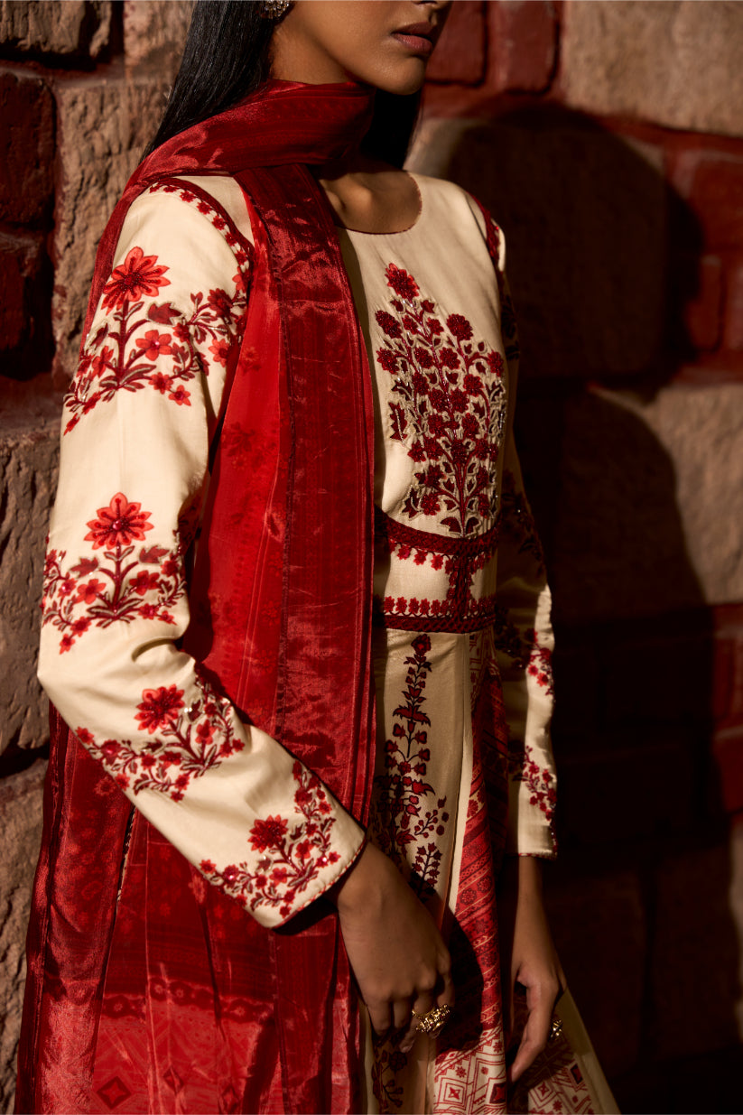 Mehr Rang – Printed Anarkali Gown