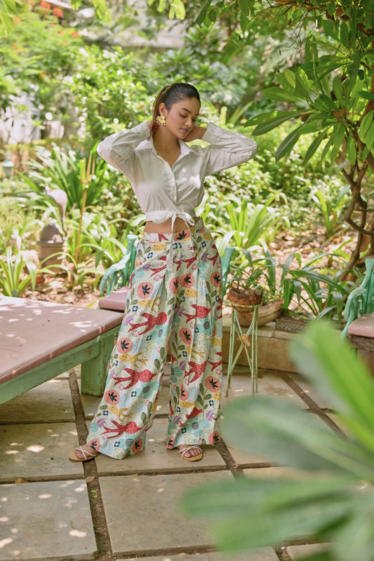 Fish print 2 piece set