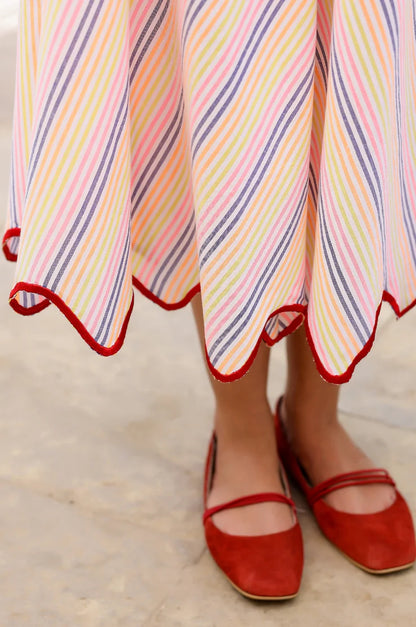Stripe A-line Skirt
