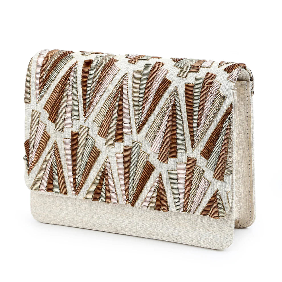 Royal gold clutch