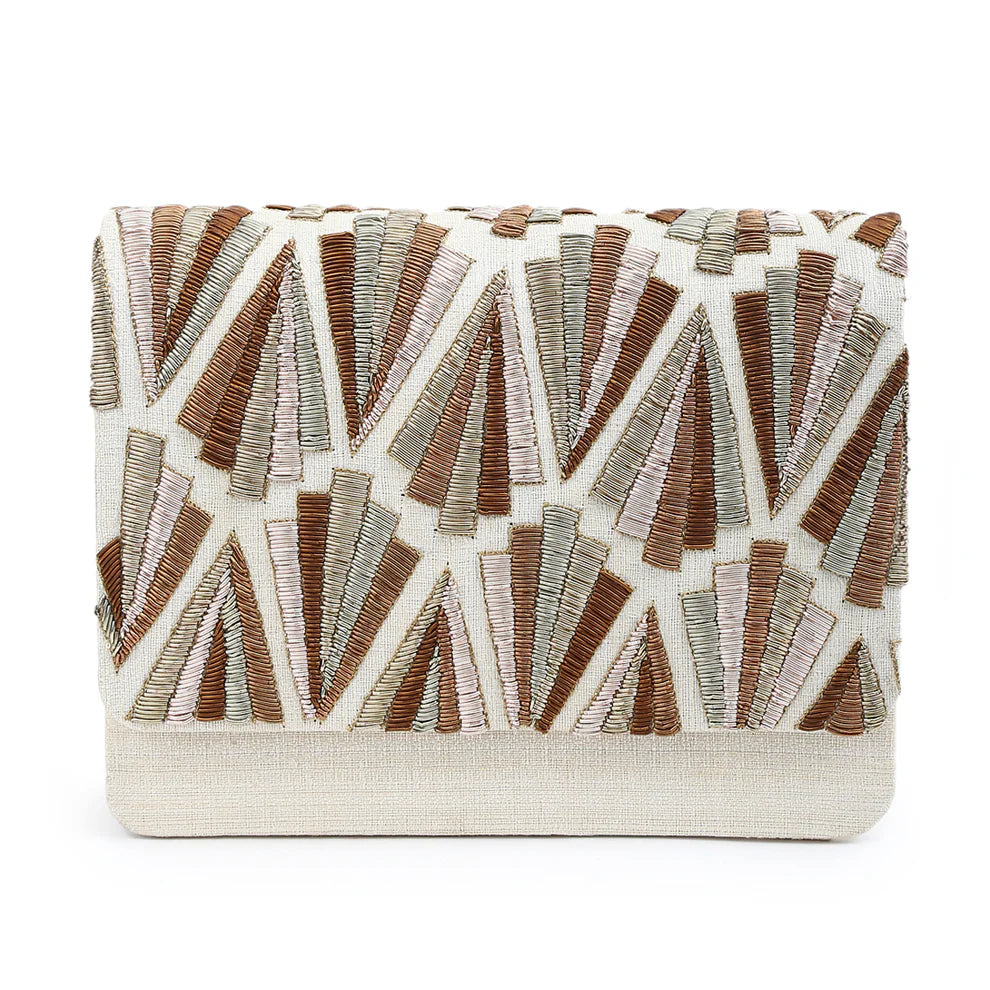 Royal gold clutch