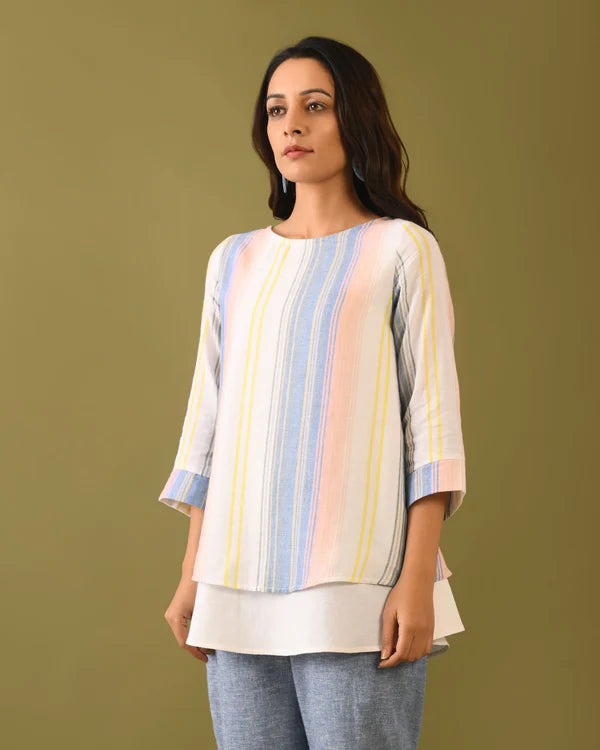 Double Fabric Yarn Dye Tunic