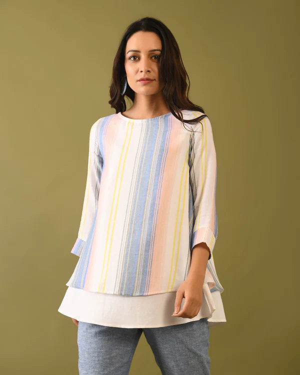 Double Fabric Yarn Dye Tunic