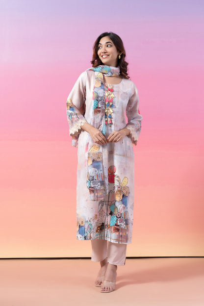 SPRING VALLEY EMBROIDERED KURTA SET