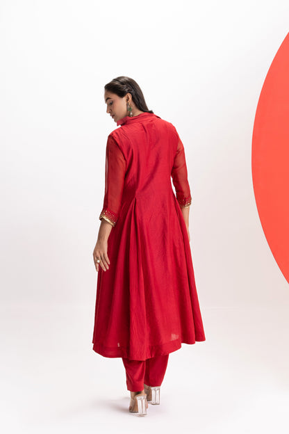 RED KALI TUNIC SET