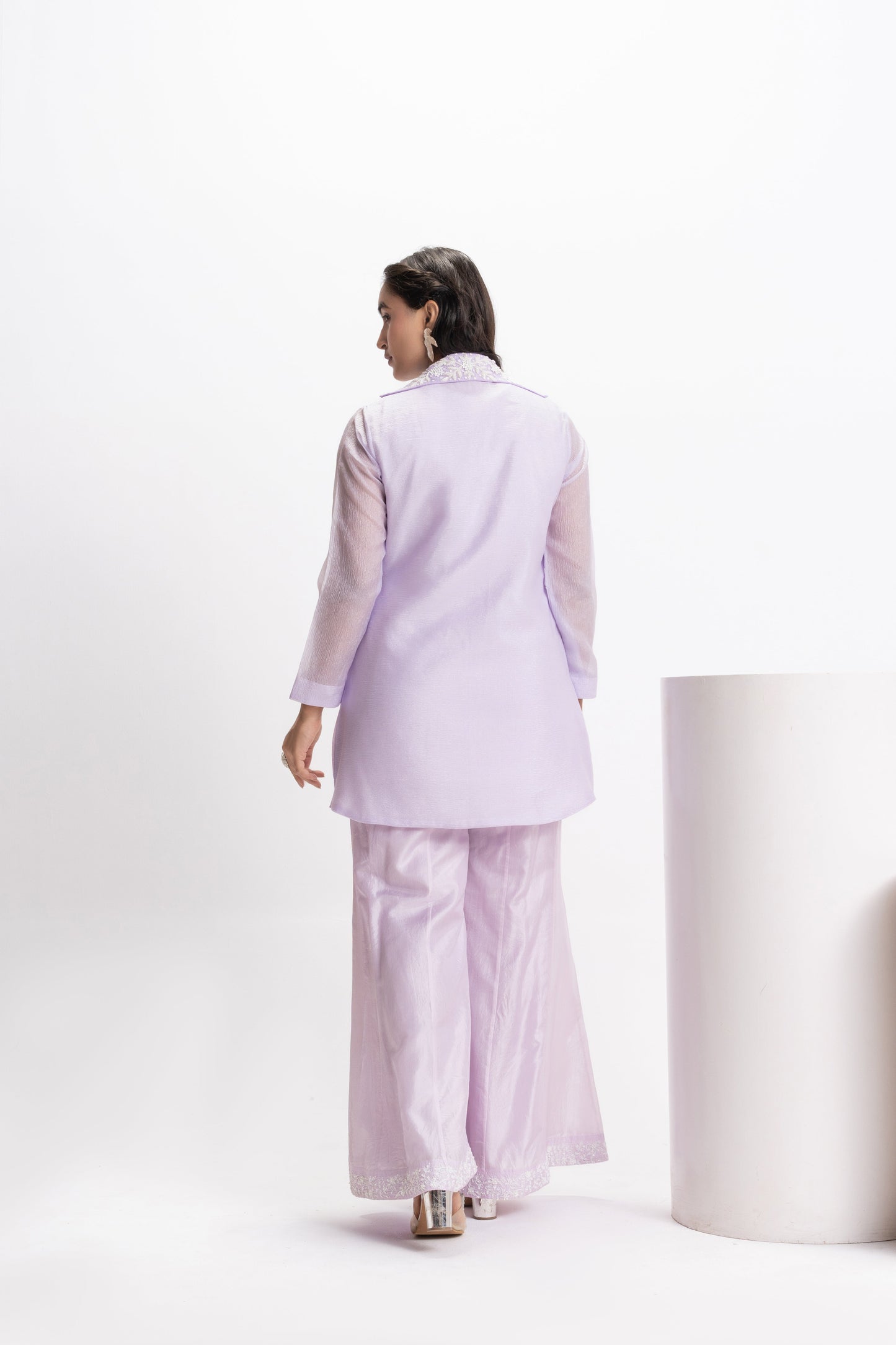 MOONFLOWER EMBROIDERED JACKET & TROUSER SET