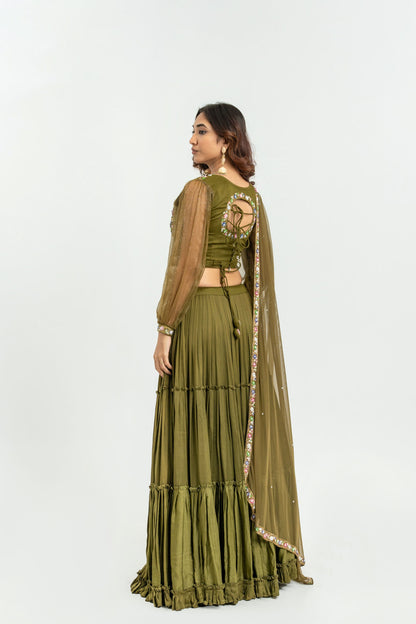 MEHANDI DREAM LEHNGA SET