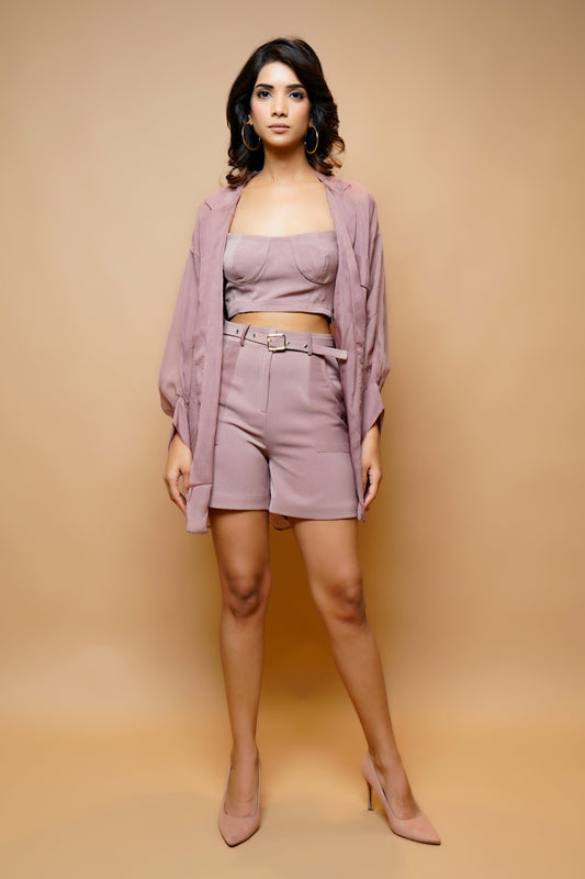 Dusky Pink 3-Piece Co-Ord