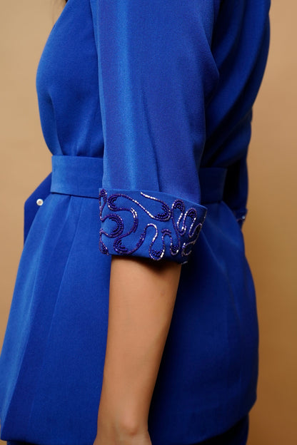 Royal Blue Pant Suit