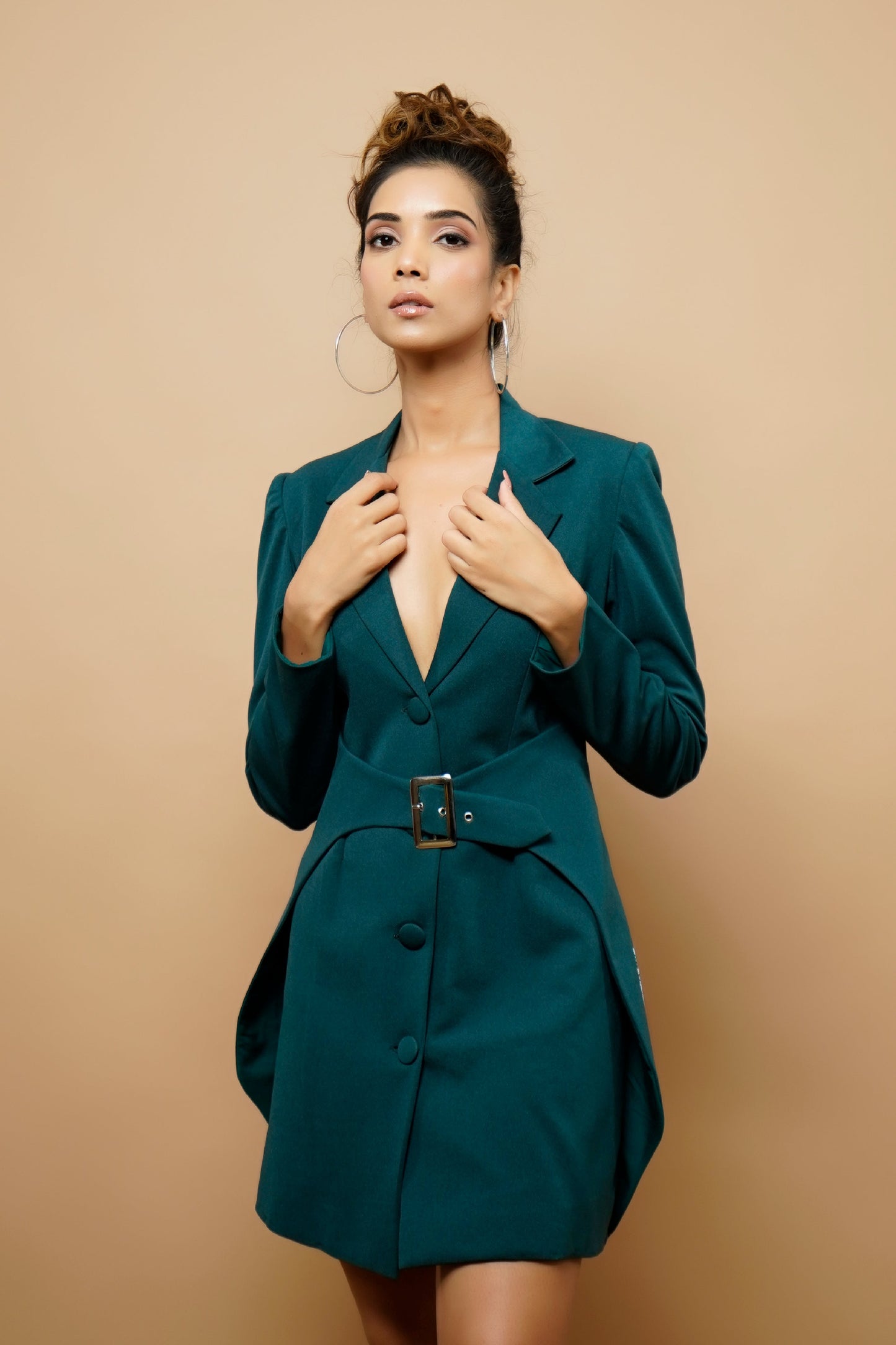 Teal Jacket Dress