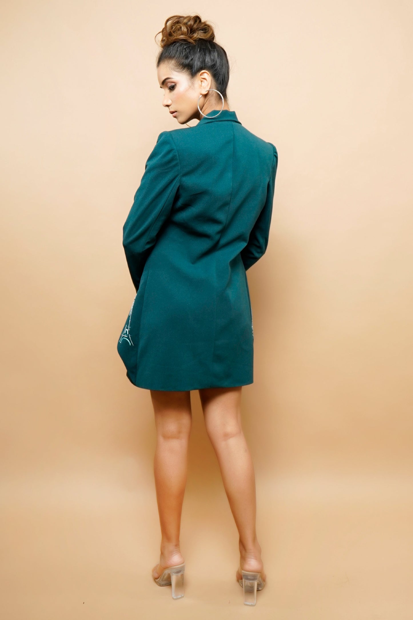 Teal Jacket Dress