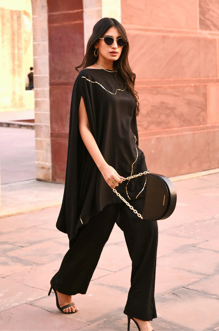 Zoom Tiana Off Shoulder Kaftaan-Pant Set