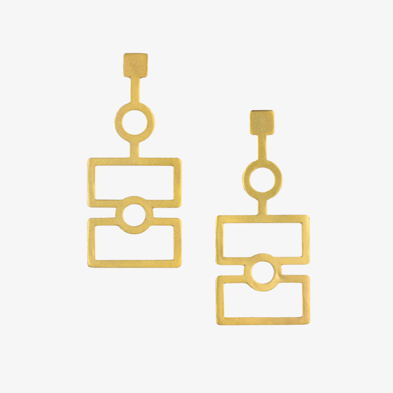 Two Rectangle Earring