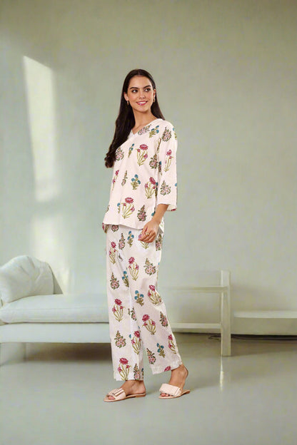 White & Stripes Pj Set