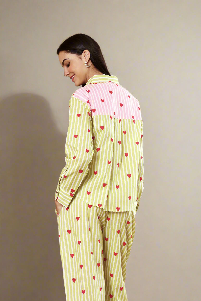 Heartbeat Mint and Pink Coord Set