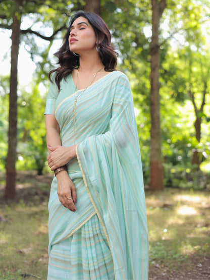 Sindhu handloom cotton saree with blouse