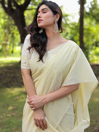 Suryamukhi handloom cotton saree with blouse