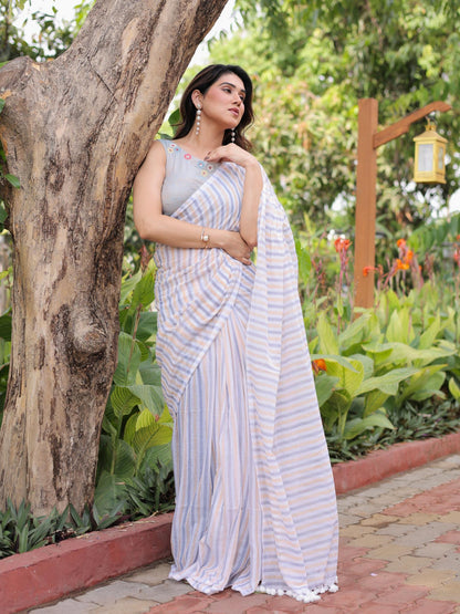 Sweet Sunrise cotton saree with blouse