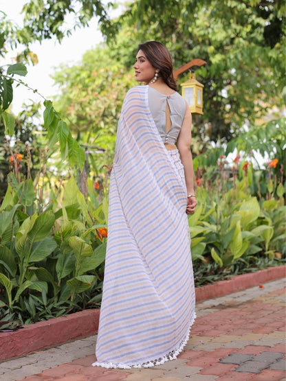 Sweet Sunrise cotton saree with blouse